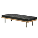 ギャラリービューアに画像を読み込みます。 Daybed made of exotic hardwood, black leather - Deszine Talks