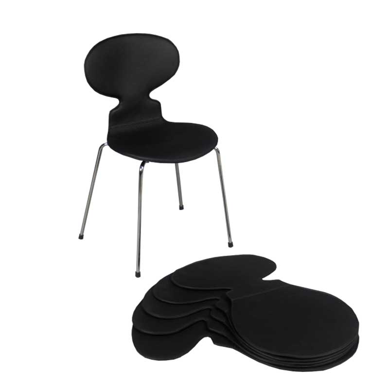 Leather Six Chair Covers for Arne Jacobsen's Ant chairs 3101 - Deszine Talks