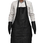 ギャラリービューアに画像を読み込みます。 Grill Apron and Gloves, Made of Black Leather(3) - Deszine Talks