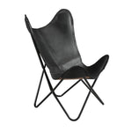 ギャラリービューアに画像を読み込みます。 Butterfly Chair with Black Leather Seat - Deszine Talks