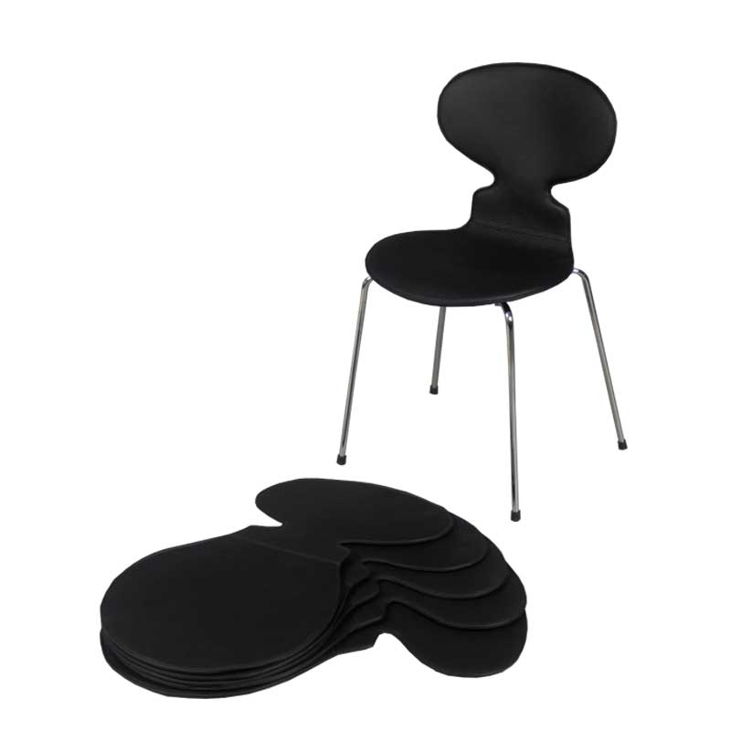 Leather Six Chair Covers for Arne Jacobsen's Ant chairs 3101 - Deszine Talks