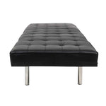 ギャラリービューアに画像を読み込みます。 Daybed Upholstered with buttoned black leather cushion. - Deszine Talks