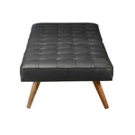 ギャラリービューアに画像を読み込みます。 Daybed in black leather with wooden legs - Deszine Talks