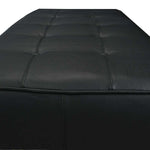 ギャラリービューアに画像を読み込みます。 Bench in buttoned black leather and polished steel - Deszine Talks