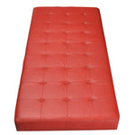ギャラリービューアに画像を読み込みます。 Daybed in buttoned red leather with steel legs - Deszine Talks
