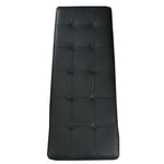 ギャラリービューアに画像を読み込みます。 Bench in buttoned black leather and polished steel - Deszine Talks