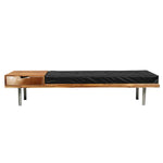 ギャラリービューアに画像を読み込みます。 Teak and leather bench / entrance furniture with steel legs - Deszine Talks