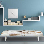 ギャラリービューアに画像を読み込みます。 Bench in Cowhide Multi Color with Steel Legs - Deszine Talks