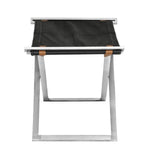 ギャラリービューアに画像を読み込みます。 Designer Folding steel stool with Leather Seat - Deszine Talks