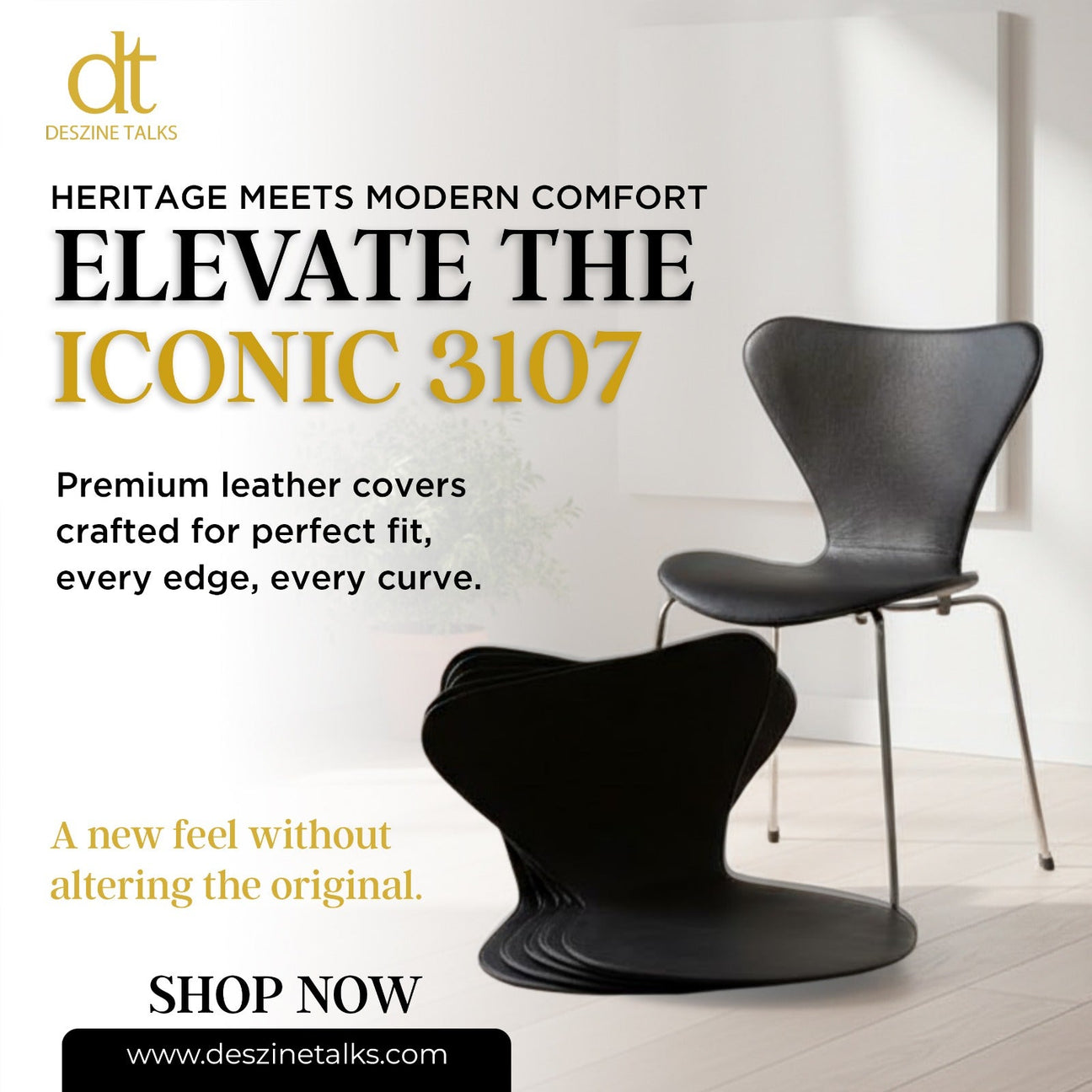 Refining a Design Icon: Leather Covers for the Arne Jacobsen 3107 Chair
