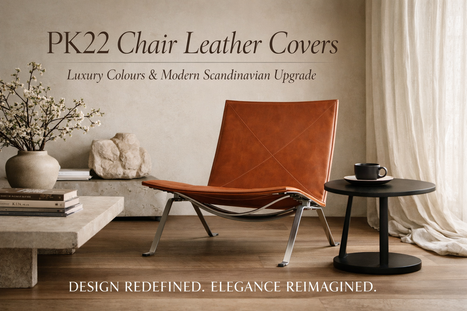PK22 Chair Leather Covers: The Modern Scandinavian Upgrade in Luxury Colours & Materials