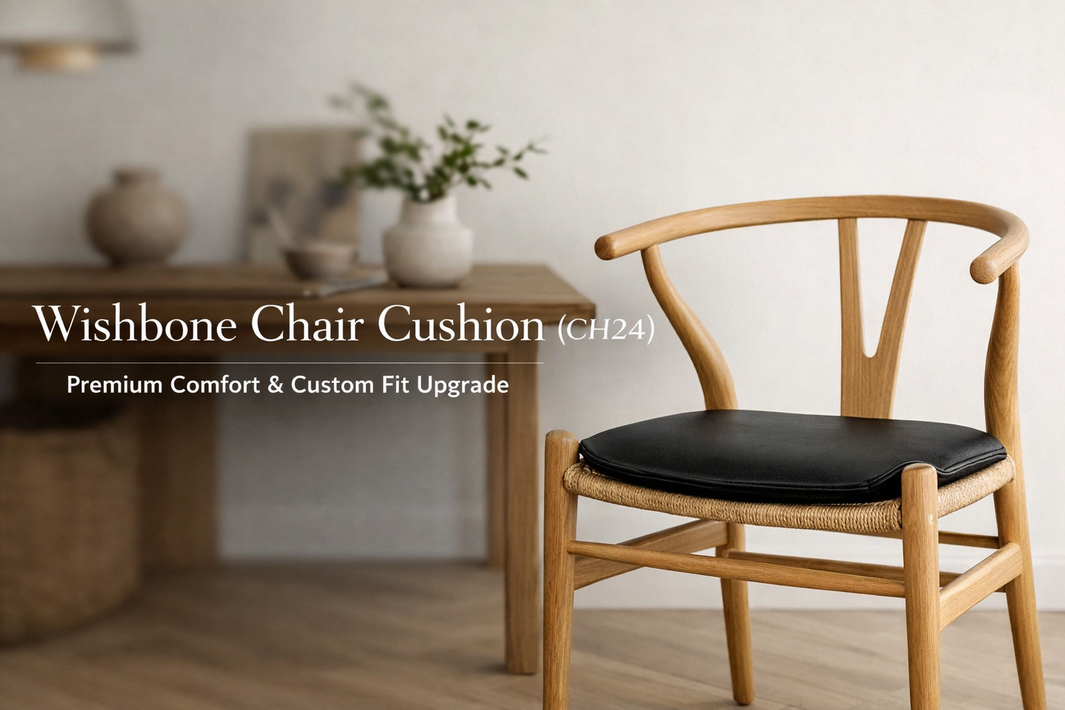 Enhancing Everyday Living: The Role of a Custom Cushion for the Wishbone Chair CH24