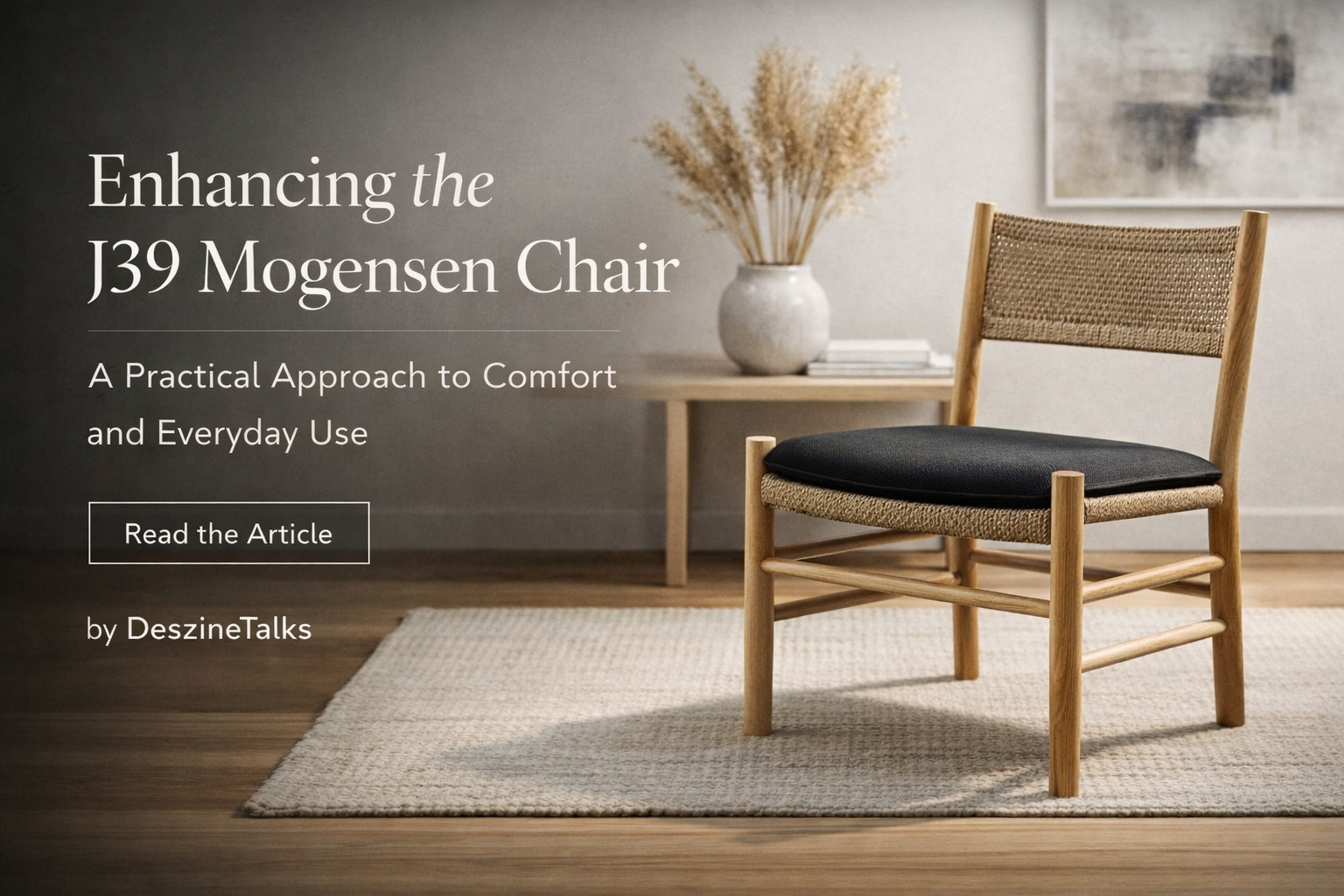 Enhancing the J39 Mogensen Chair: A Practical Approach to Comfort and Everyday Use