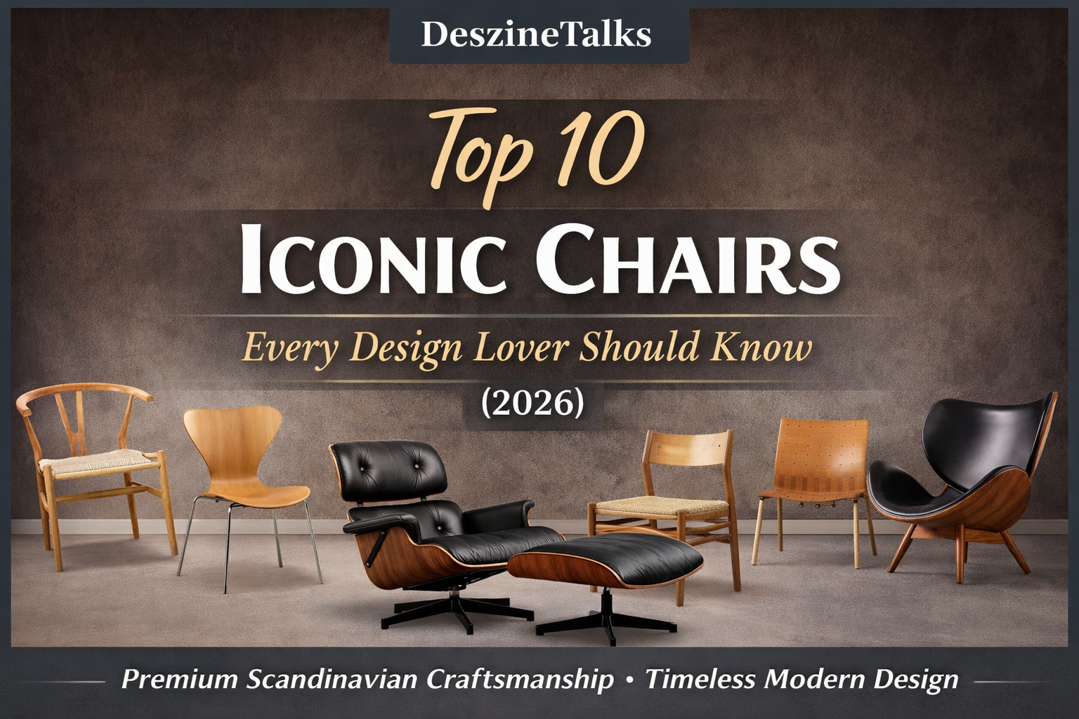 Top 10 Iconic Chairs Every Design Lover Should Know (2026 Edition)