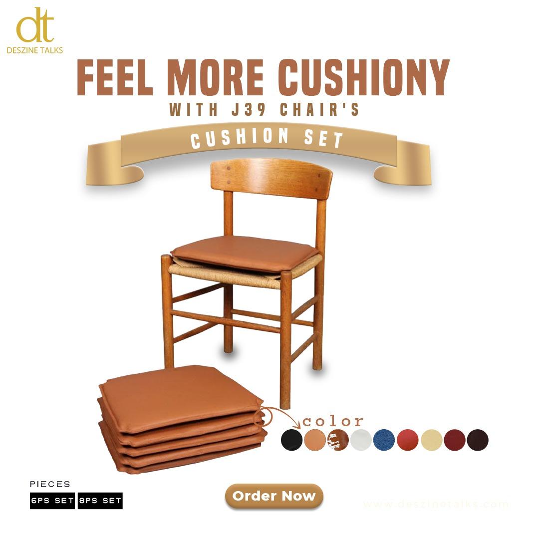 Designing Comfort: Premium Leather Cushion Sets for Børge Mogensen’s Iconic Folkestolen J39