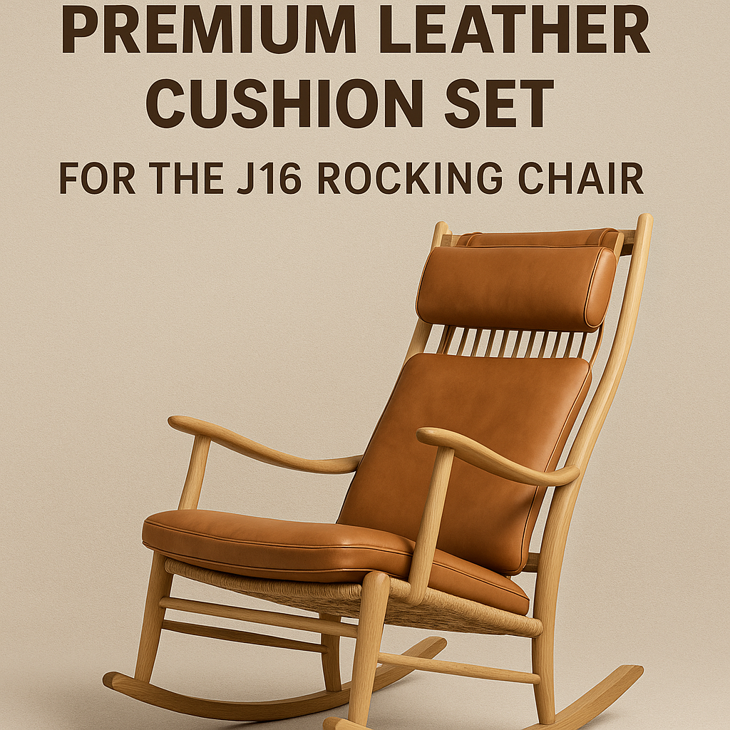 J16 Rocking Chair Cushion Set: The Ultimate Premium Leather Upgrade for Hans J. Wegner’s Iconic Chair