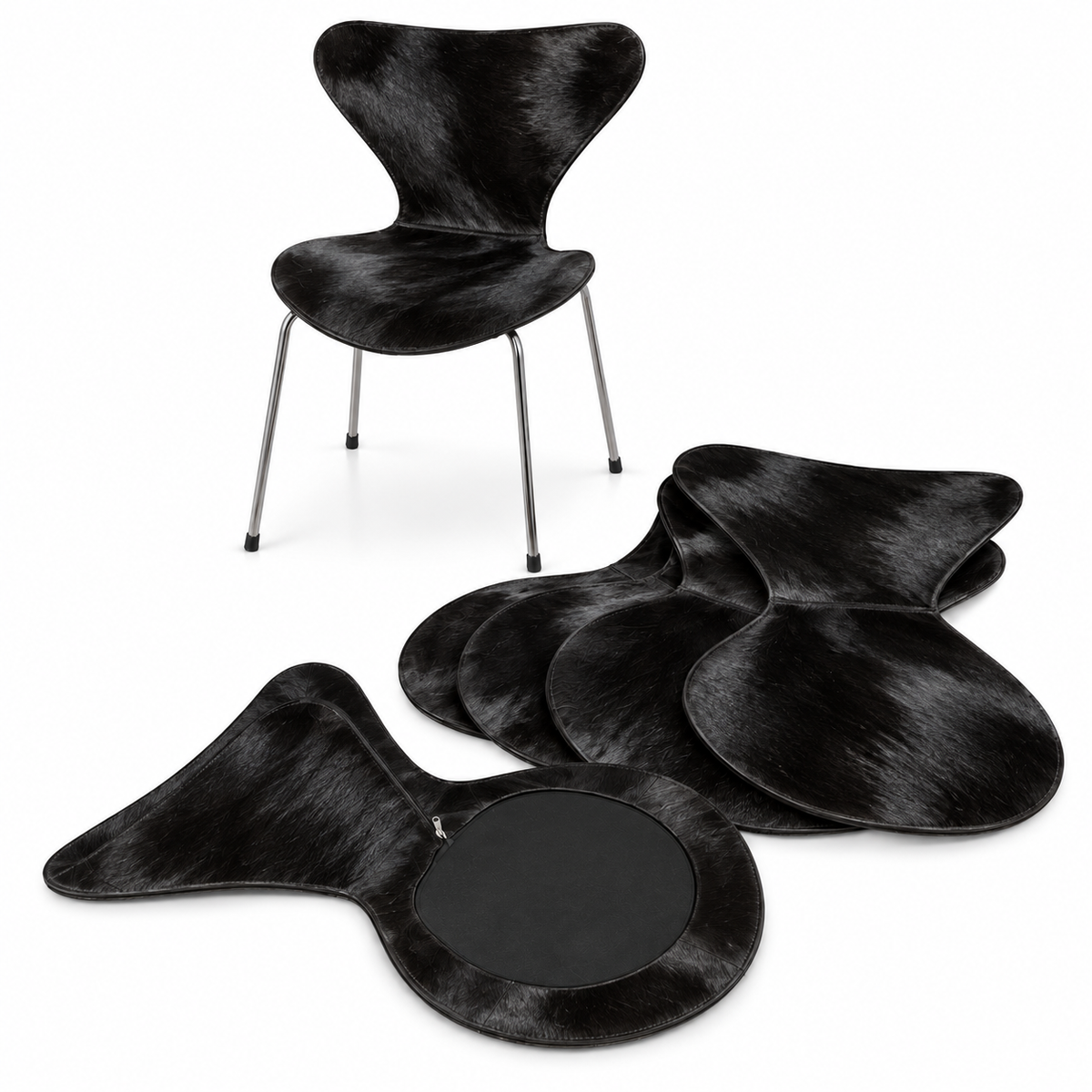 Hairon Leather Covers for Arne Jacobsen Series 7 Model 3107/3207 | Set of 6