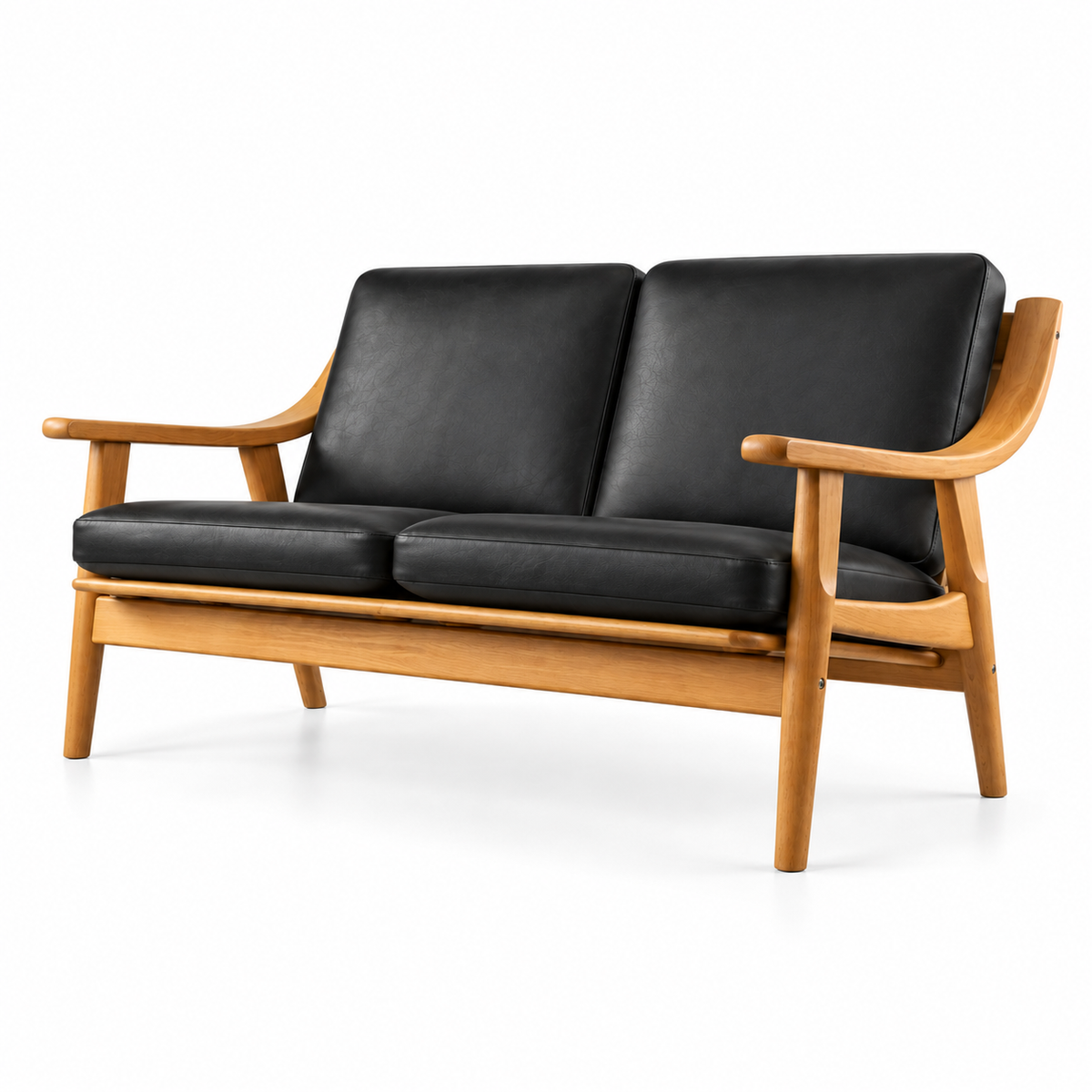Læderhyndesæt til GE 530 2-personers stol | Hans J. Wegner