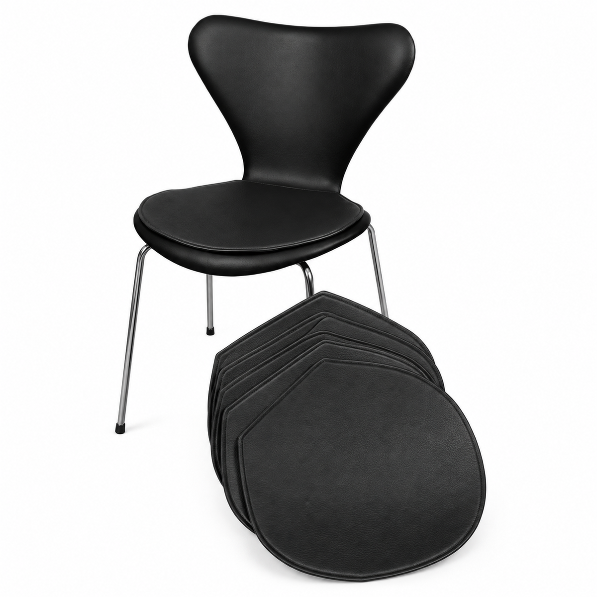 Leather Seat Cushions for Arne Jacobsen Series 7 Chair 3107/3207