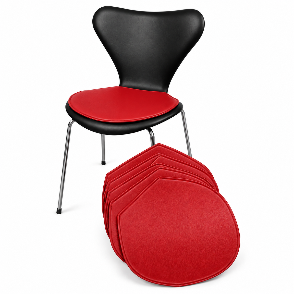 Leather Seat Cushions for Arne Jacobsen Series 7 Chair 3107/3207