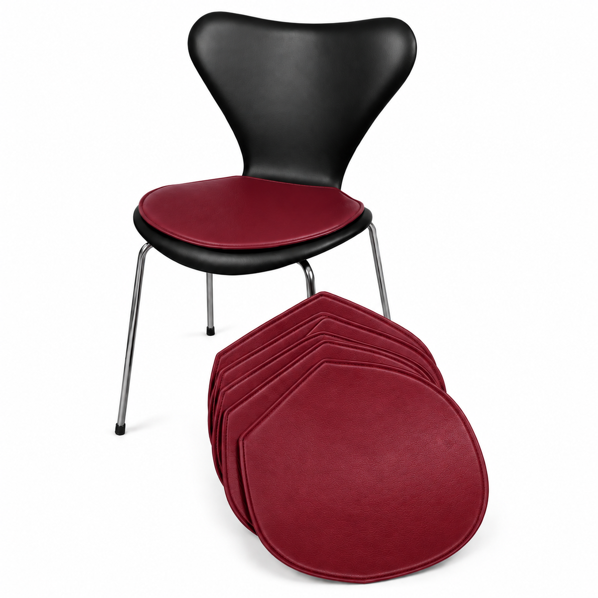Leather Seat Cushions for Arne Jacobsen Series 7 Chair 3107/3207