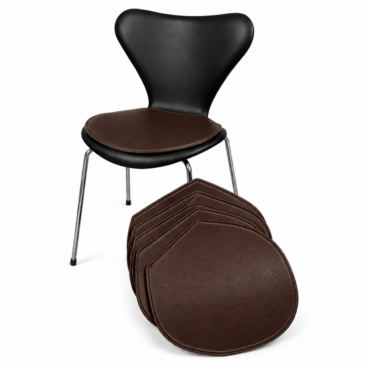 Leather Seat Cushions for Arne Jacobsen Series 7 Chair 3107/3207