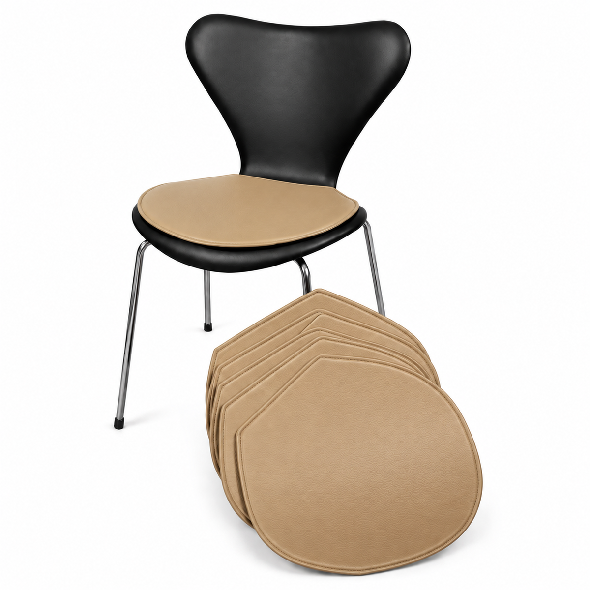 NUMBER(N)INE USAレザークッション Leather Seat Cushions for Arne Jacobsen Series 7 Chair 3107/3207