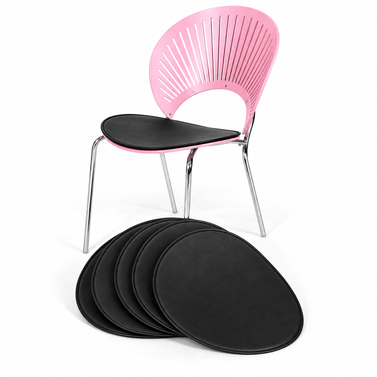 Leather Seat Cushions for Nanna Ditzel Trinidad Chair | Set of 6