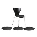 Leather Six cushions for Arne Jacobsen's Astole model 3107/3207 (7éren)