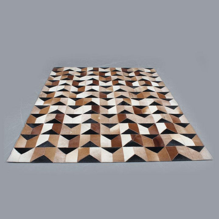 Handmade Genuine Hairon Leather Cowhide Patchwork Carpets - Deszine Talks