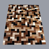 Handmade Genuine Hairon Leather Cowhide Patchwork Carpets - Deszine Talks