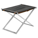 Designer Folding steel stool with Leather Seat - Deszine Talks